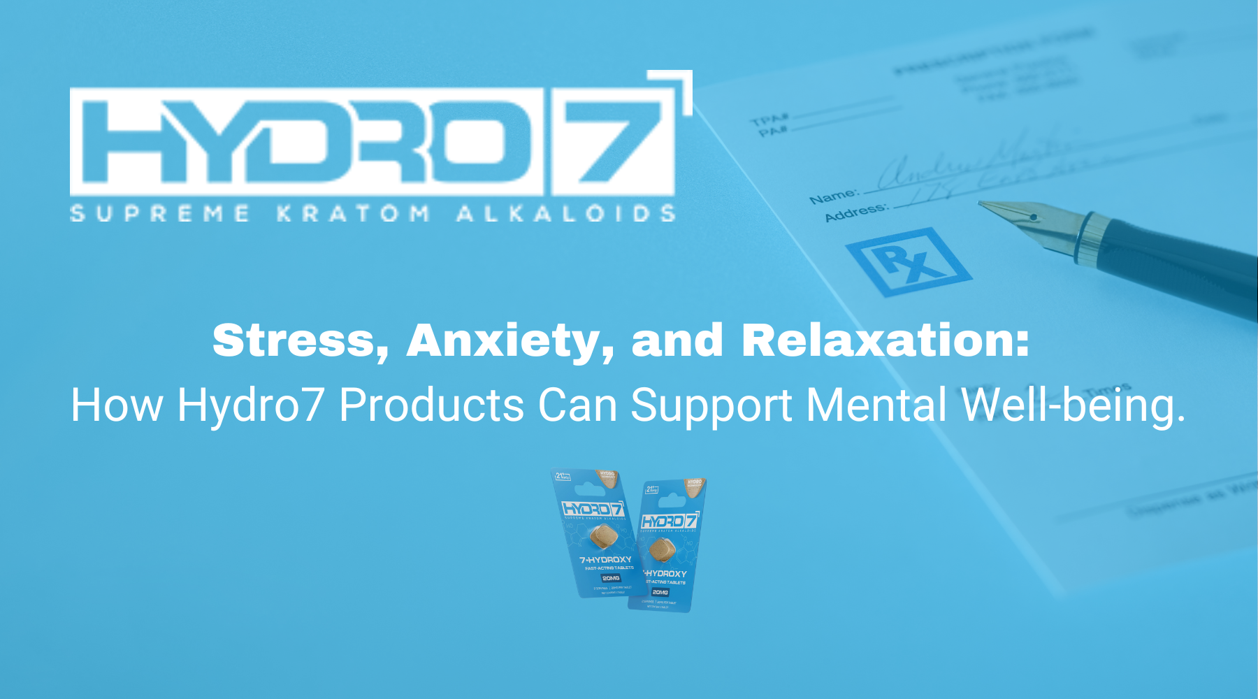 Stress, Anxiety, and Relaxation: How Hydro7 Products Can Support Mental Well-being.