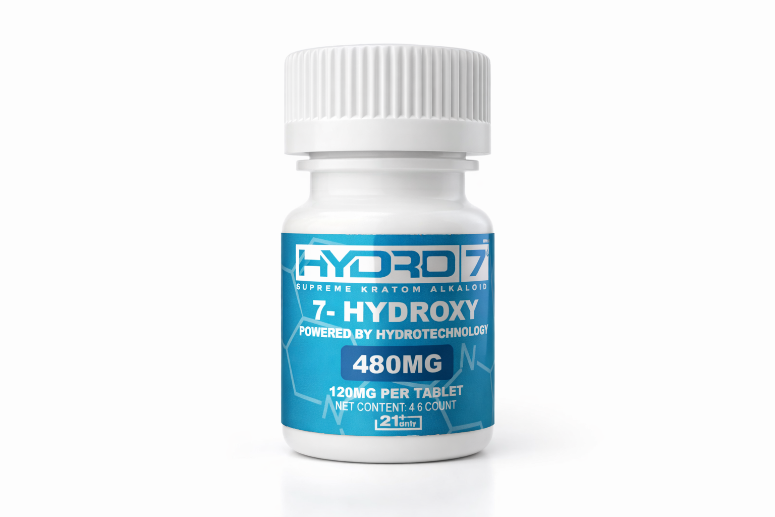 7-Hydroxy Tablets - 120MG (4 Count) 480 mg per jar
