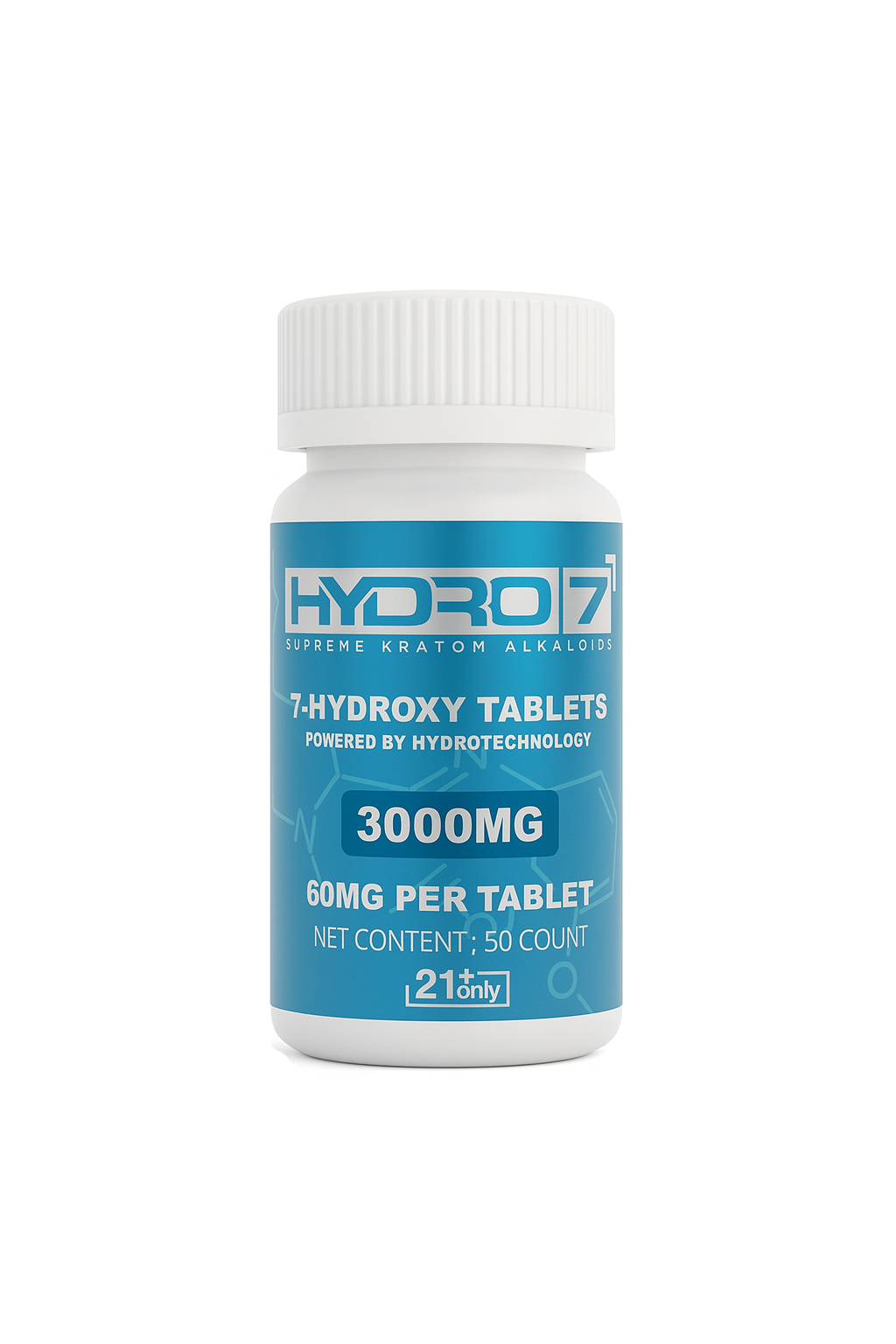 7-Hydroxy Tablets - 60MG (50 Count) 3000MG