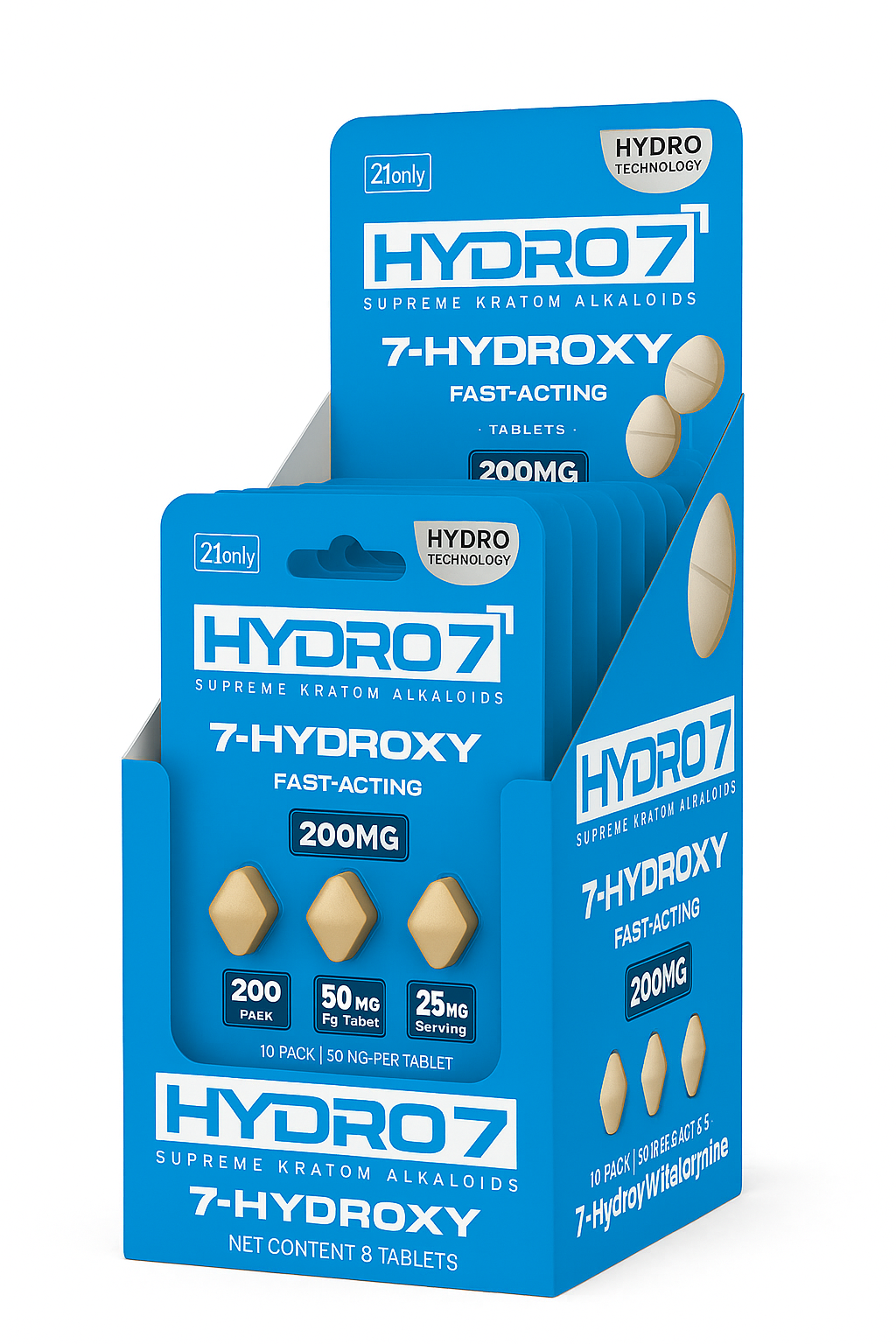 7-Hydroxy Tablets - 50MG (4 Count)