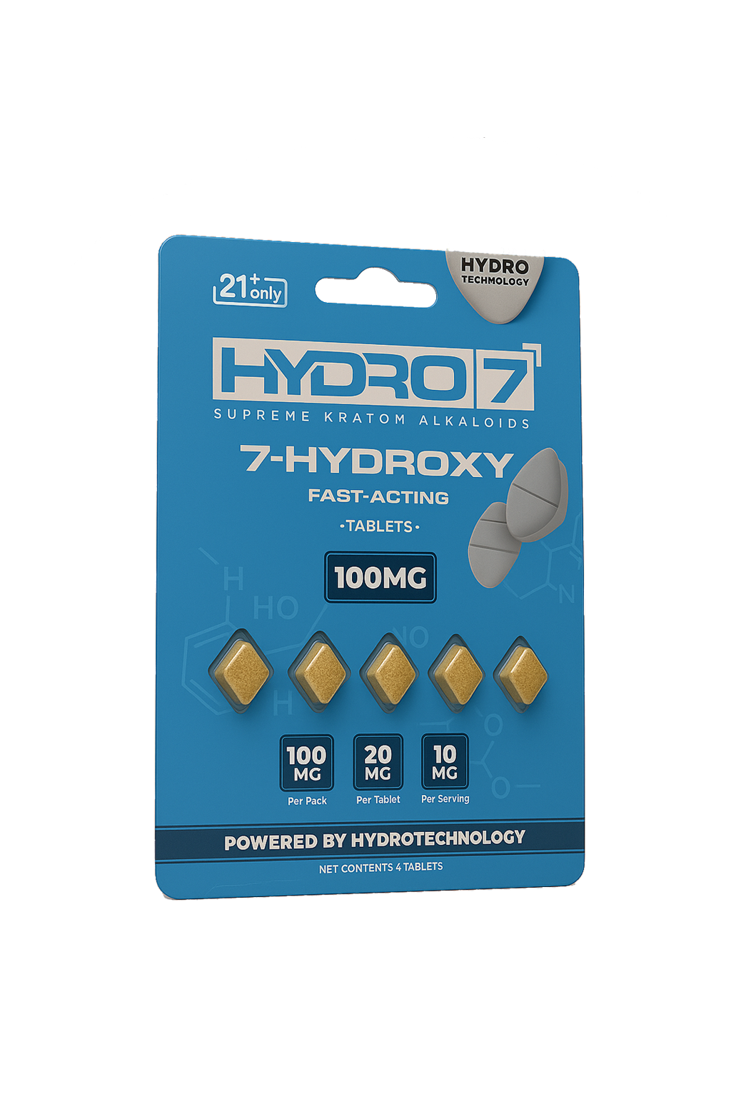 7-Hydroxy Tablets - 20MG (5 Count) 100MG