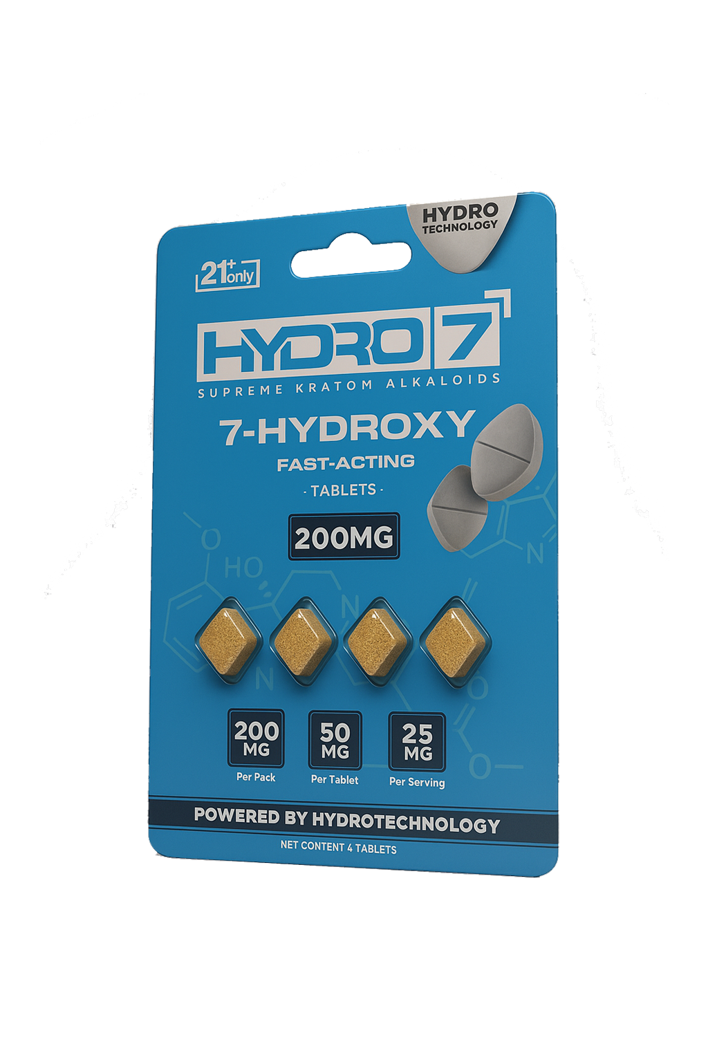 7-Hydroxy Tablets - 50MG (4 Count) 200MG